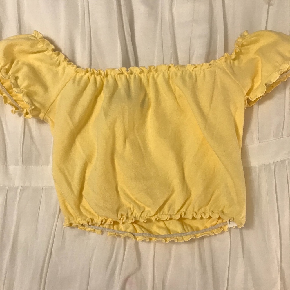 Yellow Crop Top